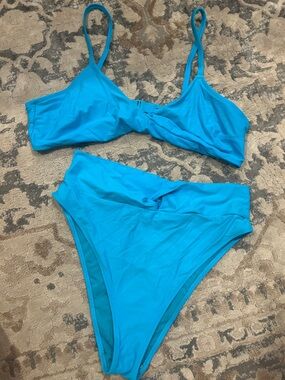 aerie Bright Turquoise Swim Top